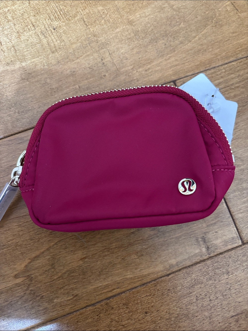 Lululemon Everywhere Belt Bag NANO in the color Berry Rumble w/ Gold NWT Rare